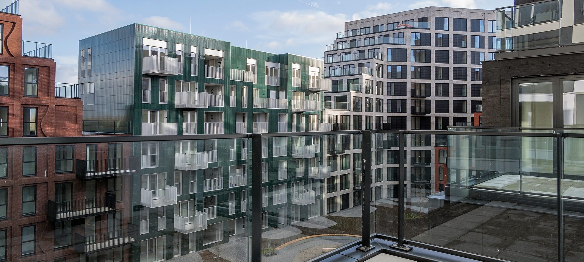 5b Toepassing Buiten Gelaagd veiligheidsglas Balustrade Hyde Park