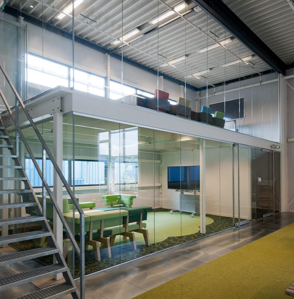Vandaglas application interior scheidingswanden SYSTEMS CLIP IN InterfaceFlor Scherpenzeel 6