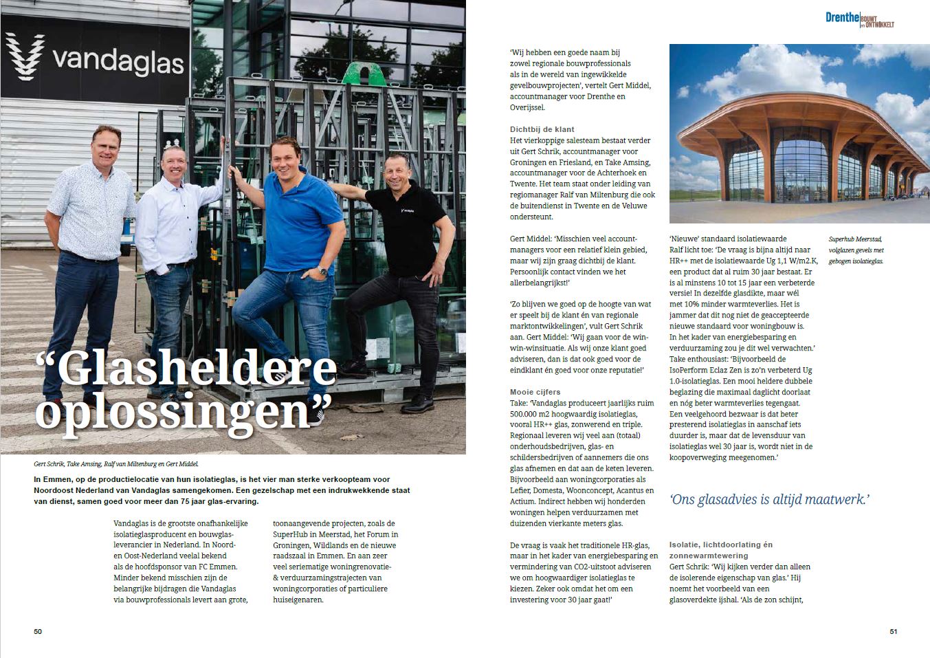 Drenthe Bouwt en Ontwikkelt | Ontmoet ons glasteam