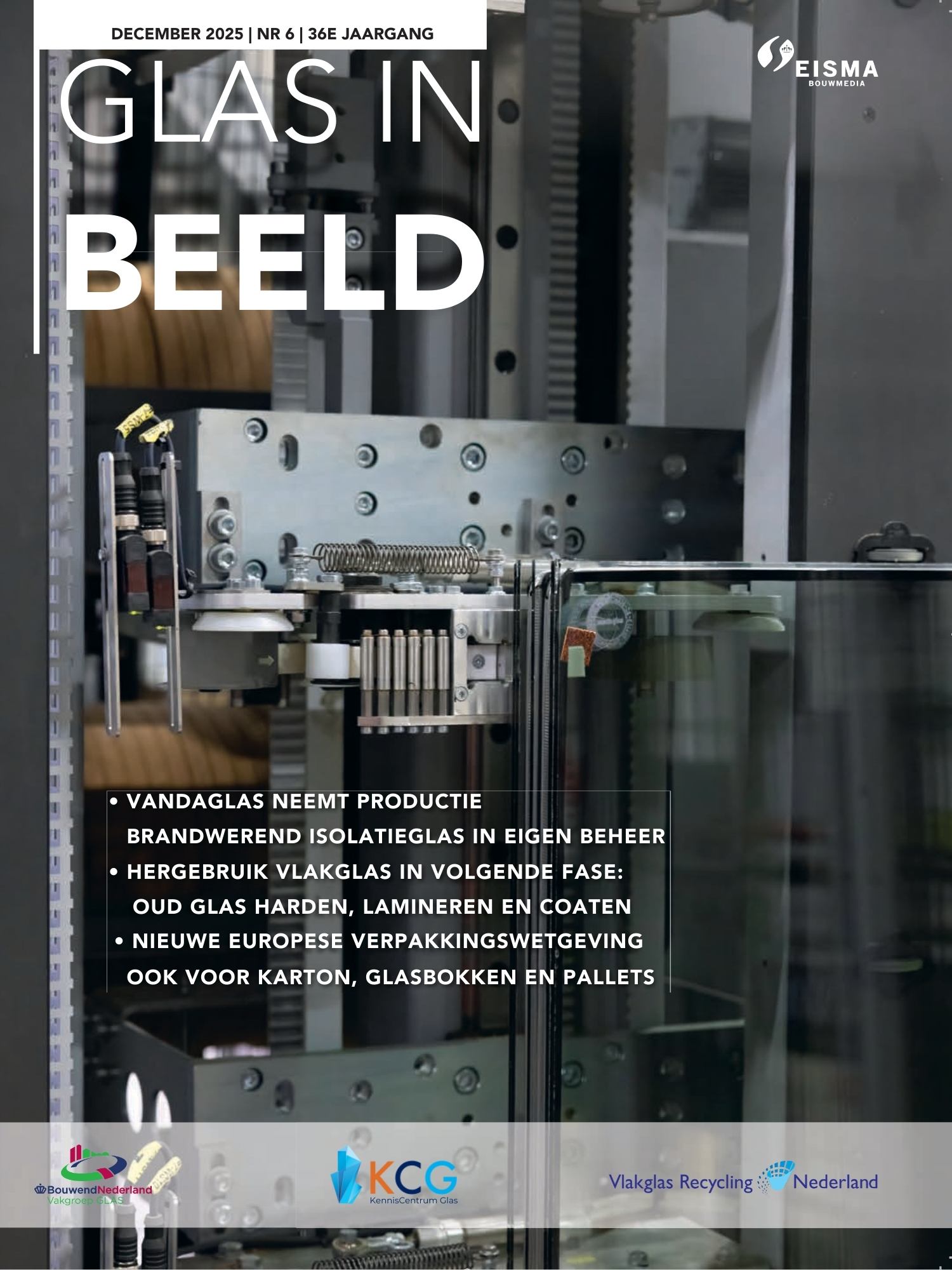 Glas in Beeld 2025-6 | Cover productie brandwerend isolatieglas in eigen beheer