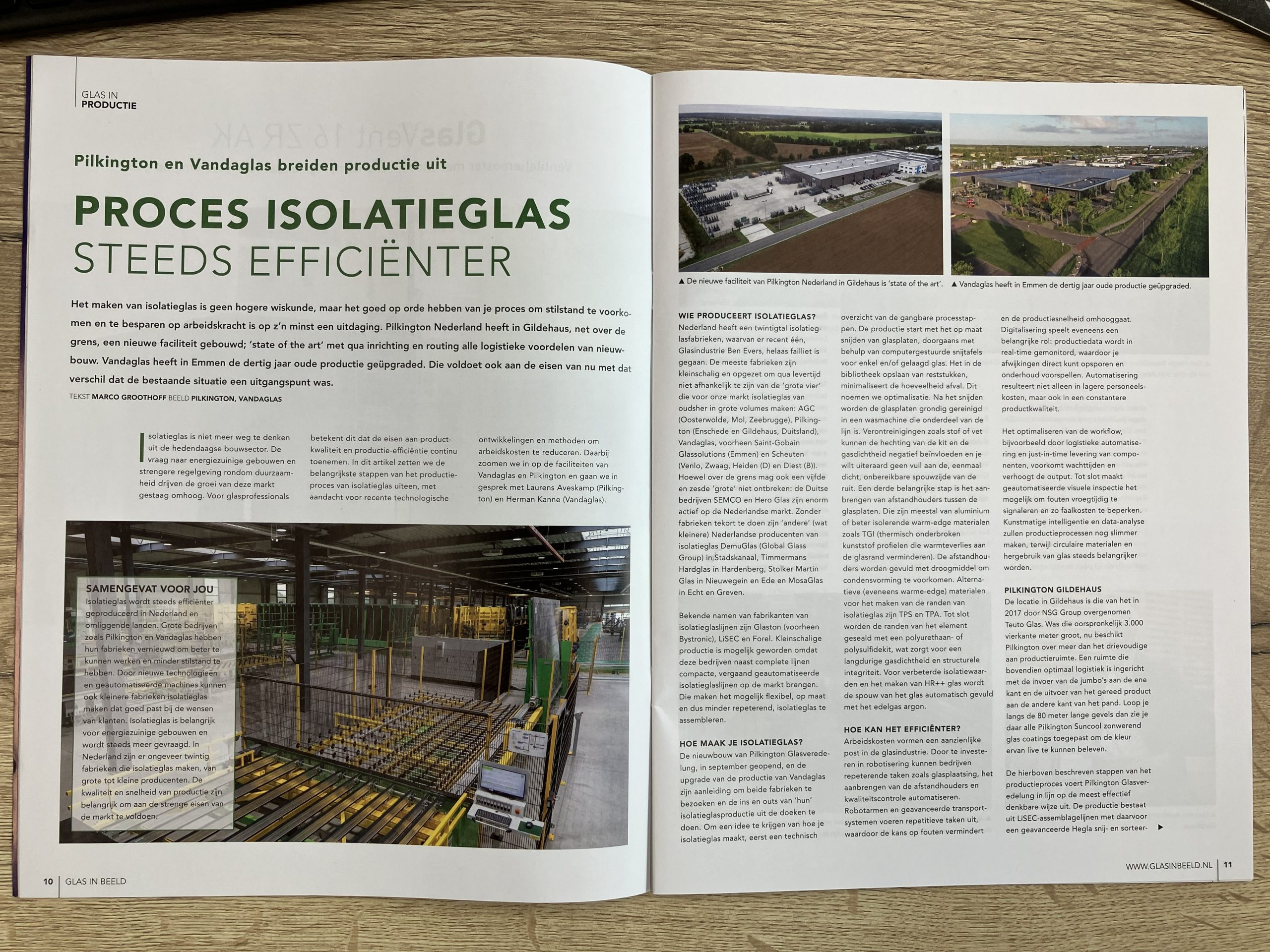 Glas in Beeld april 2026 | Pilkington en Vandaglas breiden productie uit
